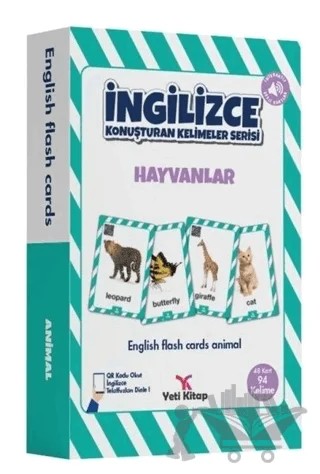 Hayvanlar - İngilizce Konuşturan Kelimeler Serisi – Feyyaz Ulaş – Yeti Kitap kitap kapağı
