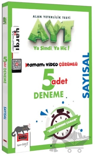 AYT Sayısal Tamamı Video Çözümlü 5 Deneme – Kolektif – Yargı Yayınevi kitap kapağı