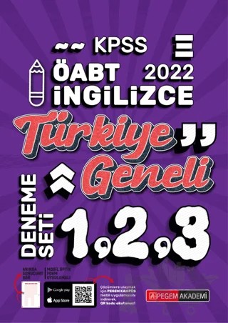 2022 KPSS ÖABT İngilizce 1-2-3 (3'lü Deneme) – Kolektif – Pegem Akademi Yayıncılık kitap kapağı