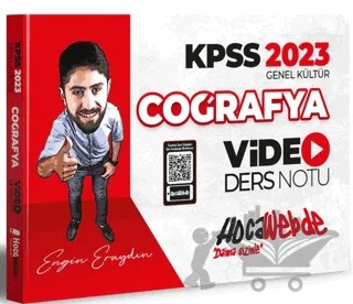 2023 KPSS Coğrafya Video Ders Notu – Engin Eraydın – HocaWebde Yayınları kitap kapağı