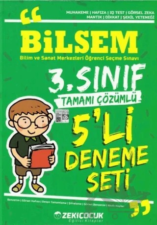 Bilsem 3. Sınıf 5'li Deneme Seti – Kolektif – Zekiçocuk Eğitici Kitaplar kitap kapağı
