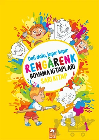 Rengarenk Boyama Kitabı 1 - Sarı Kitap – Kolektif – Eksik Parça Yayınları kitap kapağı