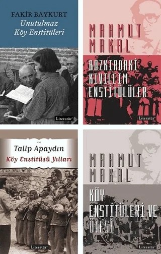 Köy Enstitüleri Seti (4 Kitap Takım) – Fakir Baykurt, Mahmut Makal, Talip Apaydın – Literatür Yayıncılık kitap kapağı