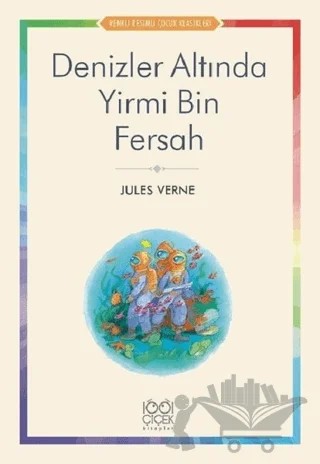 Denizler Altında Yirmi Bin Fersah – Jules Verne – 1001 Çiçek Kitaplar kitap kapağı