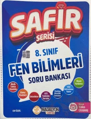 8. Sınıf Safir Fen Bilimleri Soru Bankası – Kolektif – Madalyon Yayınları kitap kapağı