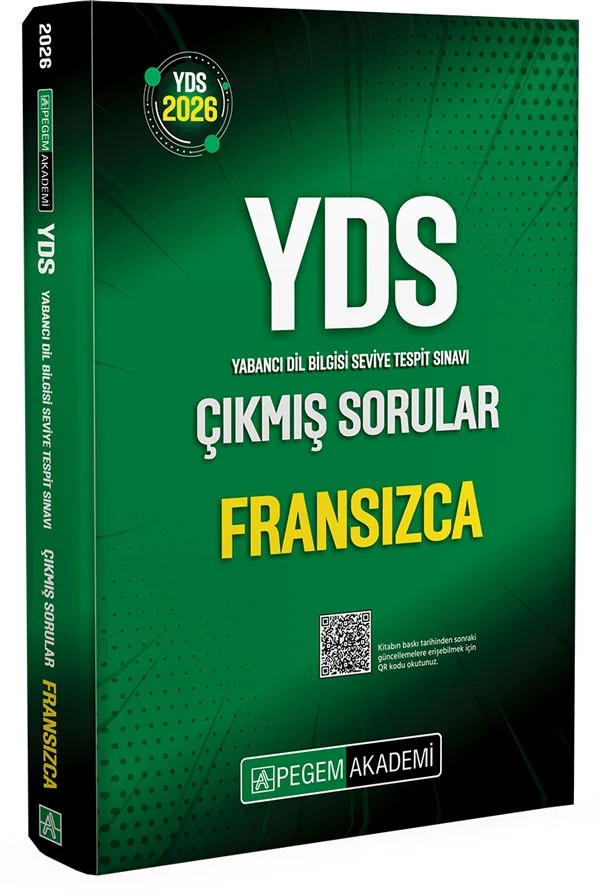2026 YDS Fransızca Çıkmış Sorular – Pegem Akademi Yayıncılık kitap kapağı