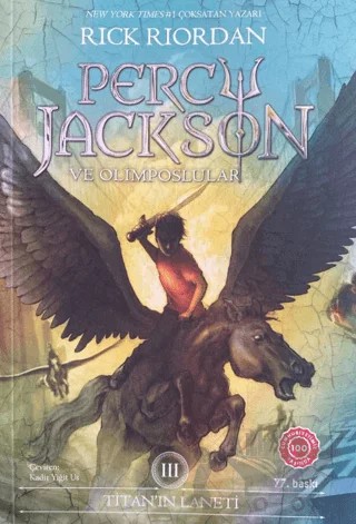Titan’ın Laneti - Percy Jackson ve Olimposlular – Rick Riordan – Doğan Egmont Yayıncılık kitap kapağı