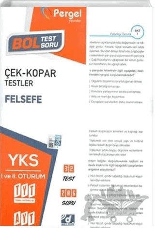 TYT - AYT Felsefe Kutu Testi – Kolektif – Pergel Yayınları kitap kapağı