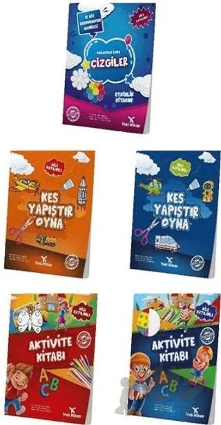 5-7 Yaş Okul Öncesi Aktivite Seti - 5 Kitap Takım – Feyyaz Ulaş – Yeti Kitap kitap kapağı