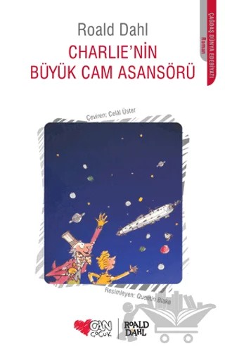 Charlie’nin Büyük Cam Asansörü – Roald Dahl – Can Çocuk Yayınları kitap kapağı