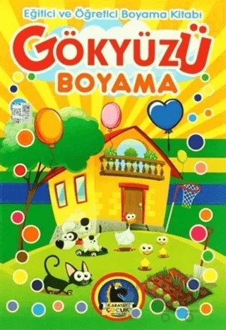 Gökyüzü Boyama - Eğitici ve Öğretici Boyama Kitabı (4 Kitap Takım) – Kolektif – Karatay Çocuk kitap kapağı