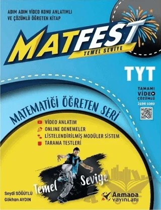 Armada YKS TYT Matfest Temel Seviye Soru Kitabı – Seydi Söğütlü – Armada Yayınları kitap kapağı