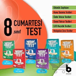 8. Sınıf Cumartesi Test Seti (6 Kitap) – Kolektif – Basamak Yayınları kitap kapağı