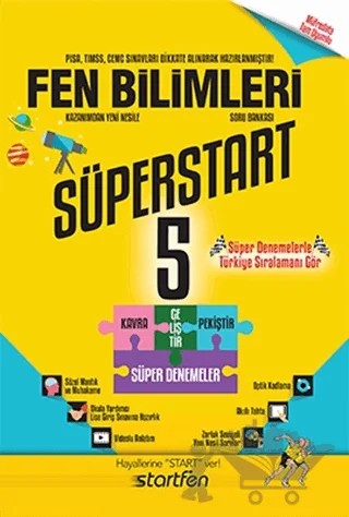 5. Sınıf Fen Bilimleri Süperstart Soru Bankası – Kolektif – Startfen Yayınları kitap kapağı