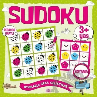 Çocuklar İçin Sudoku Boyama (3+ Yaş) – Kolektif – Dokuz Çocuk kitap kapağı