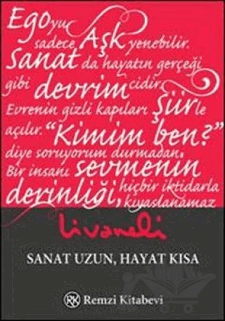 Sanat Uzun Hayat Kısa – Zülfü Livaneli – Remzi Kitabevi kitap kapağı