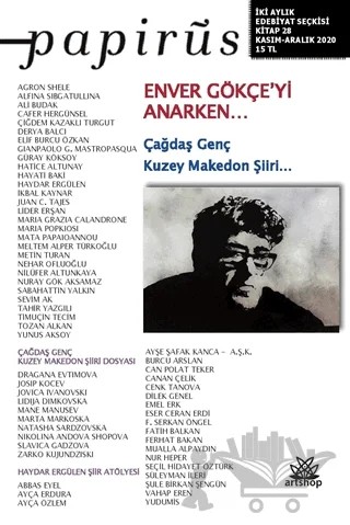 Papirüs Aylık Dergi Sayı: 28 Kasım - Aralık 2020 – Artshop Yayıncılık kitap kapağı