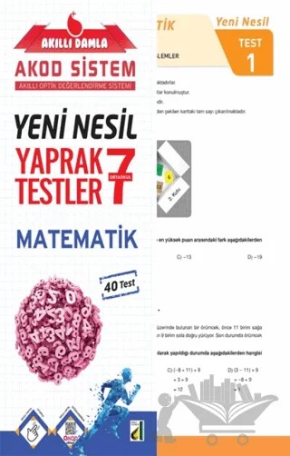 7. Sınıf Yeni Nesil Matematik Yaprak Testler – Kolektif – Damla Yayınevi kitap kapağı