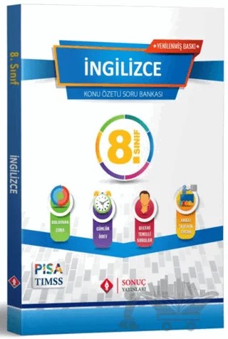 8. Sınıf İngilizce Konu Özetli Soru Bankası – Kolektif – Sonuç Yayınları kitap kapağı