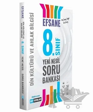 8. Sınıf Din Kültürü ve Ahlak Bilgisi Efsane Yeni Nesil Soru Bankası – Kolektif – DDY Yayınları kitap kapağı