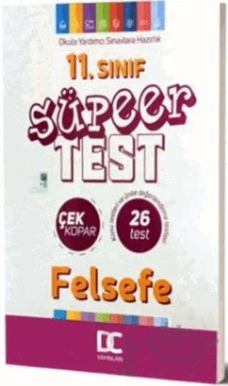 11. Sınıf Felsefe Çek Kopar Süper Test – Kolektif – ​Doğru Cevap Yayınları kitap kapağı