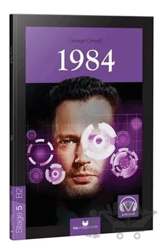 1984 - Stage 5 İngilizce Seviyeli Hikayeler – George Orwell – MK Publications kitap kapağı
