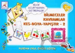 Bilmeceler Kavramlar Kes Boya Yapıştır - 2 – Kolektif – Nurdan Yayınları kitap kapağı