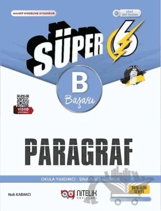 6. Sınıf Süper Paragraf B Soru Kitabı – Nuh Kabakcı – Nitelik Yayınları kitap kapağı