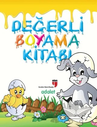 Değerli Boyama Kitabı - Adalet – Neriman Karatekin – EDAM kitap kapağı