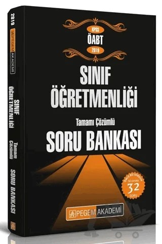 2019 KPSS ÖABT Sınıf Öğretmenliği Tamamı Çözümlü Soru Bankası – Kolektif – Pegem Akademi Yayıncılık kitap kapağı