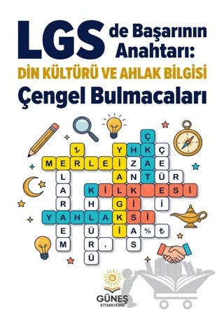 LGS Din Kültürü ve Ahlak Bilgisi Çengel Bulmacaları – Kolektif – Güneş Kitabevleri Yayınları kitap kapağı