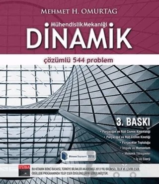 Dinamik Çözümlü 544 Problem – Mehmet H. Omurtag – Birsen Yayınevi kitap kapağı