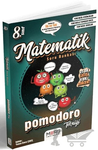 8. Sınıf Matematik Pomodoro Soru Bankası – Kolektif – Mars Yayınları kitap kapağı