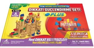 Dikkati Güçlendirme Seti Plus 5 Yaş A – Osman Abalı – Adeda Yayınları kitap kapağı