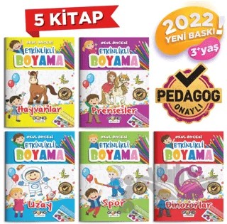 Etkinlikli Boyama Poşetli 5 Kitap – Kolektif – Gong Çocuk kitap kapağı