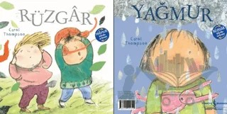 Rüzgar - Yağmur (İki Kitap Bir Arada) – Carol Thompson – İş Bankası Kültür Yayınları kitap kapağı