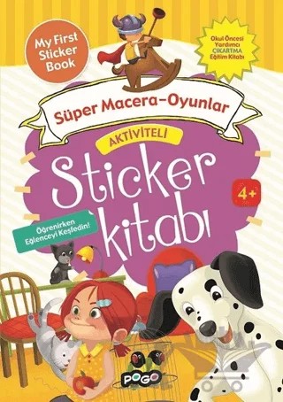 Aktiviteli Sticker Kitabı - Süper Macera - Oyunlar – Kolektif – Pogo Çocuk kitap kapağı