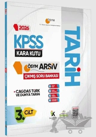 2026 KPSS Tarihin Kara Kutusu 3. Cilt ÖSYM Çıkmış Soru Havuzu Bankası Konu Özetli Dijital Çözümlü – Kolektif – Karakutu Yayın kitap kapağı