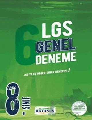 8. Sınıf LGS 6 Genel Deneme – Kolektif – Okyanus Yayınları kitap kapağı