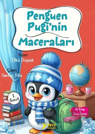Penguen Pugi'nin Maceraları (10 Kitap) – Ülkü Duysak – Yuva Yayınları kitap kapağı