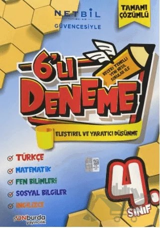 4. Sınıf 6'Lı Deneme – Kolektif – ONburda Yayınları kitap kapağı