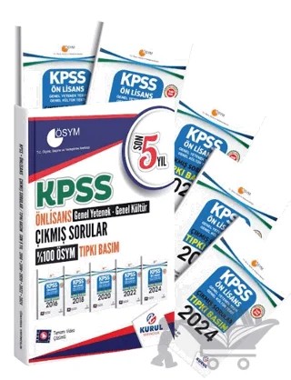 KPSS Önlisans GYGK Son 5 Yıl Tıpkı Basım Çıkmış Sorular – Kolektif – Kurul Yayıncılık kitap kapağı