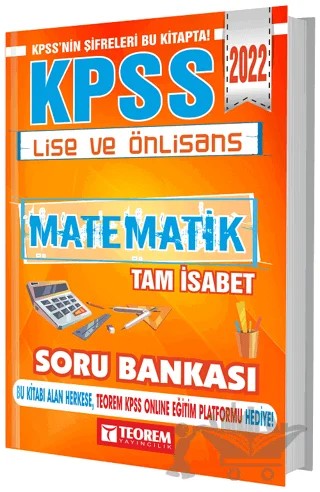 2022 KPSS Lise ve Önlisans Tam İsabet Matematik Soru Bankası – Kolektif – Teorem Yayıncılık kitap kapağı