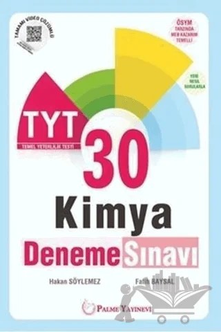 TYT Kimya 30 Deneme Sınavı – Fatih Baysal, Hakan Söylemez – Palme Yayınları kitap kapağı