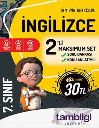 7. Sınıf İngilizce 2'li Maksimum Set – Kolektif – Tambilgi Yayınları kitap kapağı