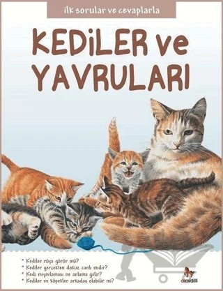 Kediler ve Yavruları - İlk Sorular ve Cevaplarla – Camilla de la Bedoyere – Almidilli kitap kapağı