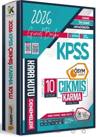 2026 KPSS Lisans Genel Kültür Genel Yetenek ÖSYM Çıkmış Karma Karakutu 10lu Deneme Dijital Çözümlü – Kolektif – Karakutu Yayın kitap kapağı