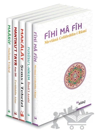 Tasavvuf Kitapları - 5 Kitap Set – Şems-i Tebrizi, Feridüddin Attar, Sultan Veled, Muhyiddin İbn Arabi, Mevlana Celaleddin Rumi – Ataç Yayınları kitap kapağı