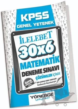 2027 KPSS Matematik İLELEBET 30x6 Deneme Çözümlü – Kolektif – Yönerge Yayınları kitap kapağı