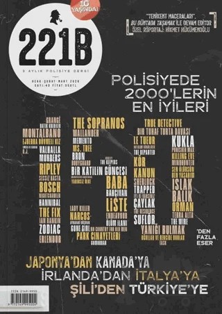 221B Üç Aylık Polisiye Dergi Sayı: 43 Ocak - Şubat - Mart 2026 – 221B Dergisi kitap kapağı